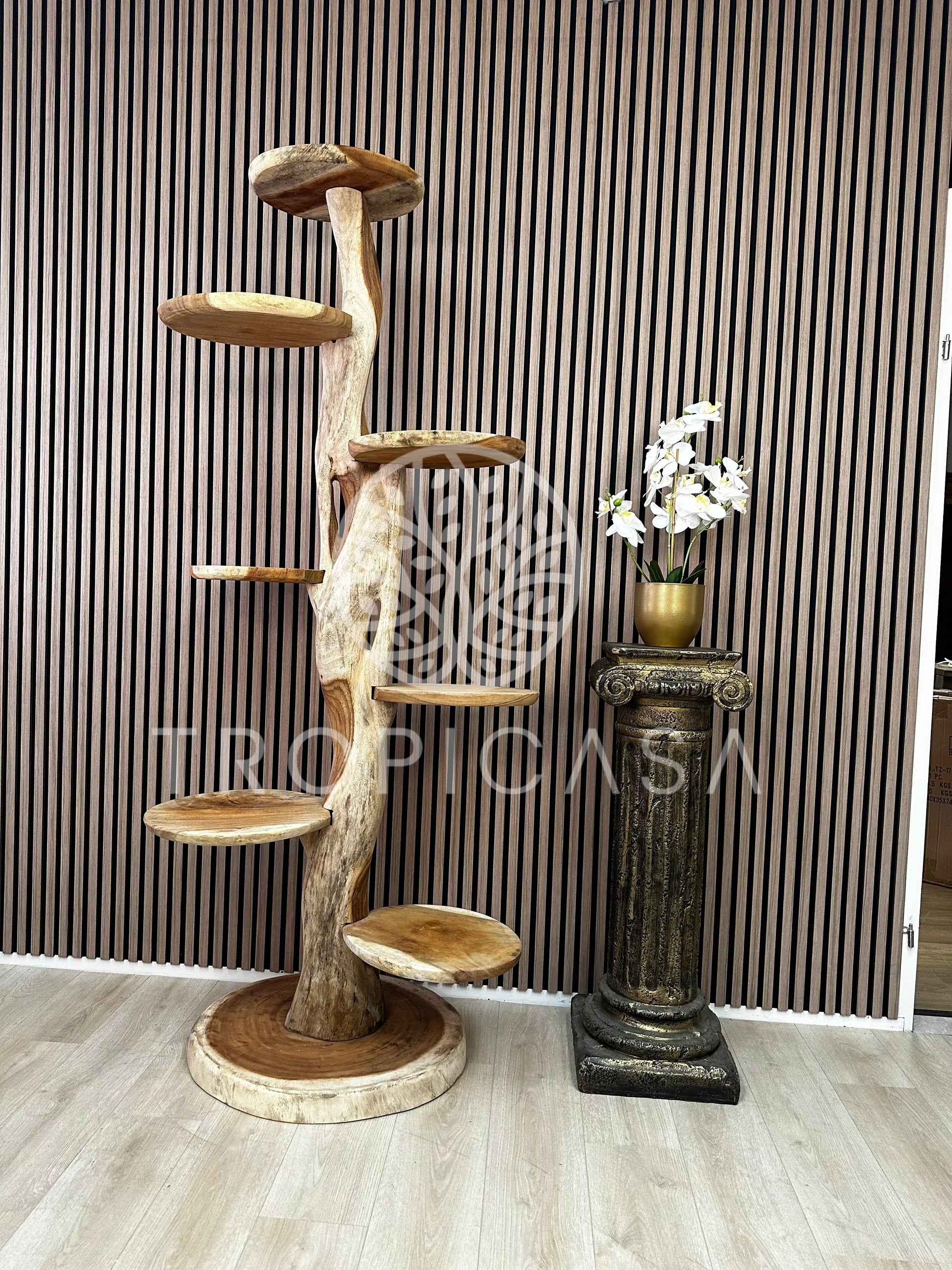 Houten Krabpaal kopen XXL Suar Houten Krabpaal | 200cm Hoog | Handgemaakt 