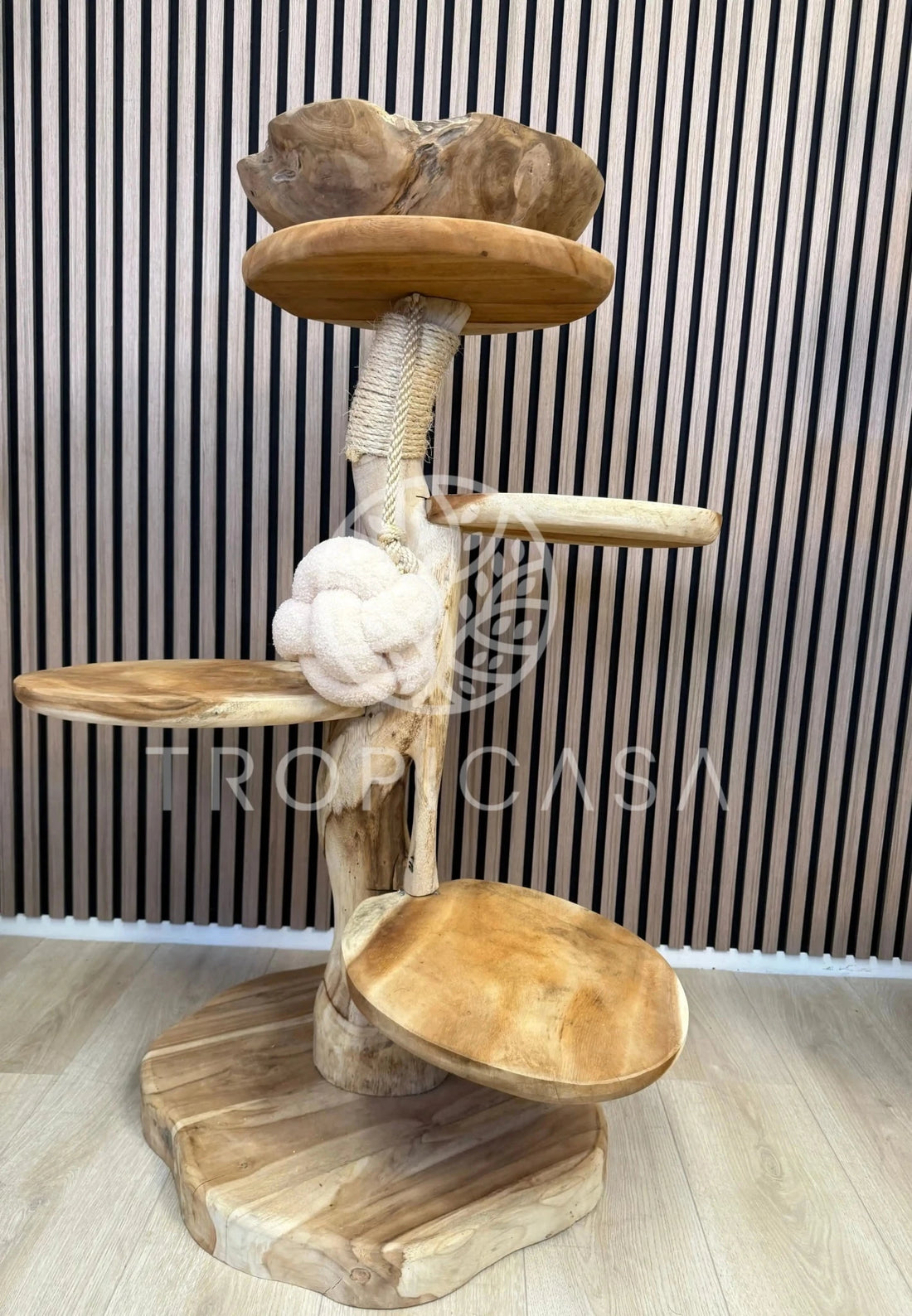 Suar Houten Krabpaal | 102cm Hoog | Handgemaakt - TropiCasa.nl