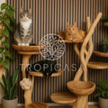 XL Suar Houten Krabpaal | 180cm Hoog | Handgemaakt - TropiCasa.nl