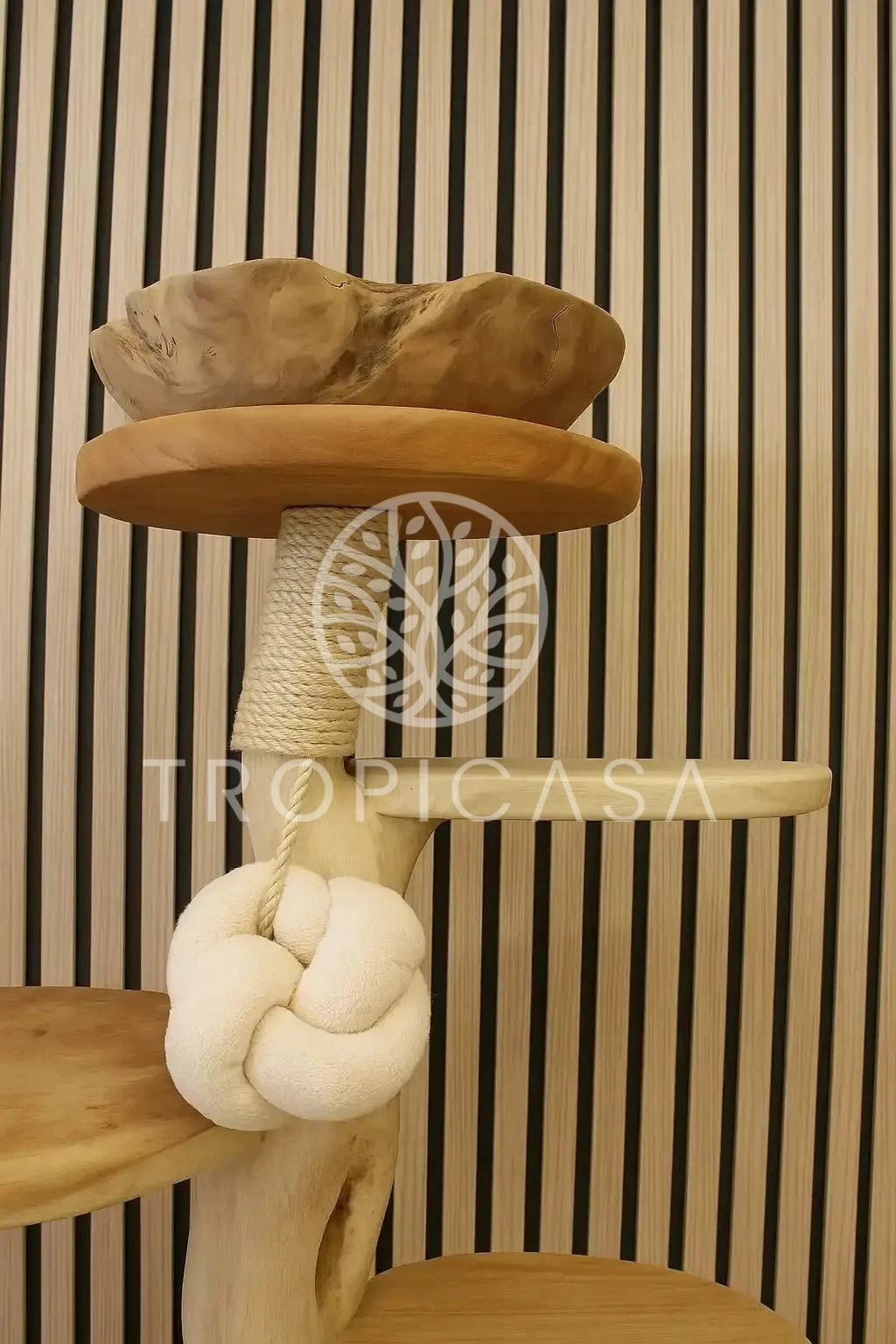 XL Suar Houten Krabpaal | 180cm Hoog | Handgemaakt - TropiCasa.nl