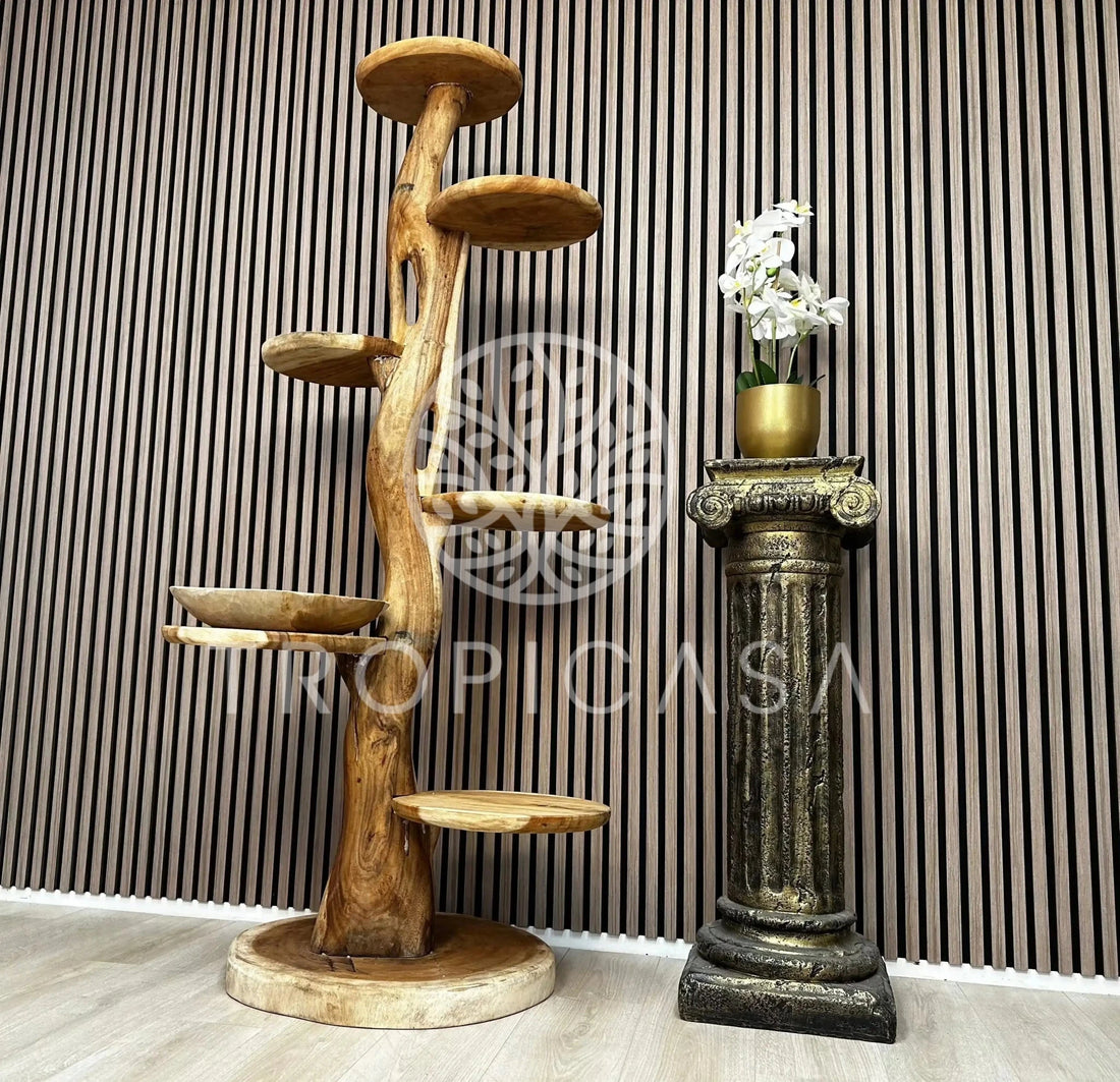 XL Suar Houten Krabpaal | 180cm Hoog | Handgemaakt - TropiCasa.nl